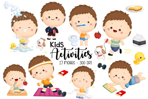 Download Boy Activity Clipart - Cute Kid Clip Art - Cute Collection