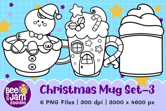 Download Christmas Mug Clipart Set-3 - Premium Bundle