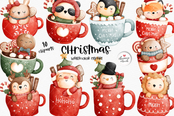 Download Christmas Mug Clipart, Christmas Animal - Premium Resources