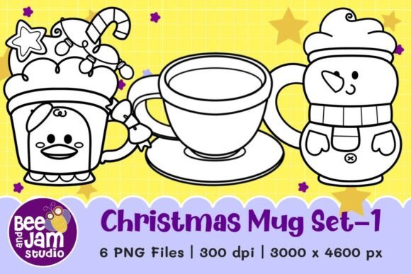 Download Christmas Mug Clipart Set-1 - Premium Bundle