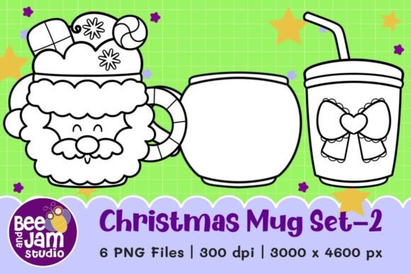 Download Christmas Mug Clipart Set-2 - Premium Bundle